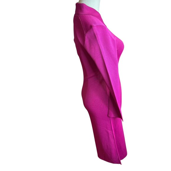 Trina Turk Magenta Collared Knit Polo Midi Dress NWT Size M - Picture 6 of 8